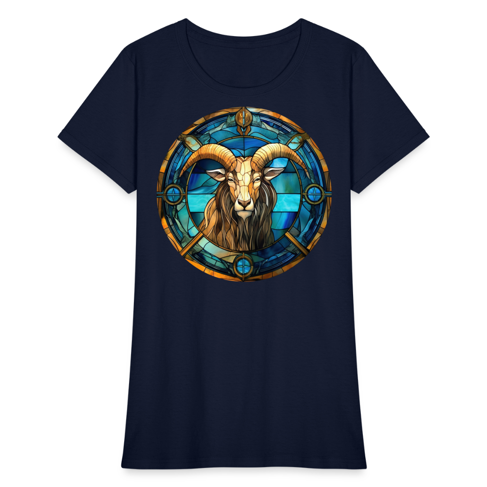 Women's Mosaic Capricorn T-Shirt - navy