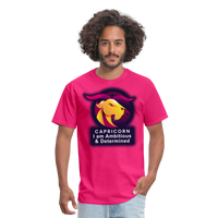 Thumbnail for Men's Glow Capricorn Classic T-Shirt - fuchsia