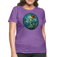 Thumbnail for Women's Mosaic Aquarius T-Shirt - purple heather