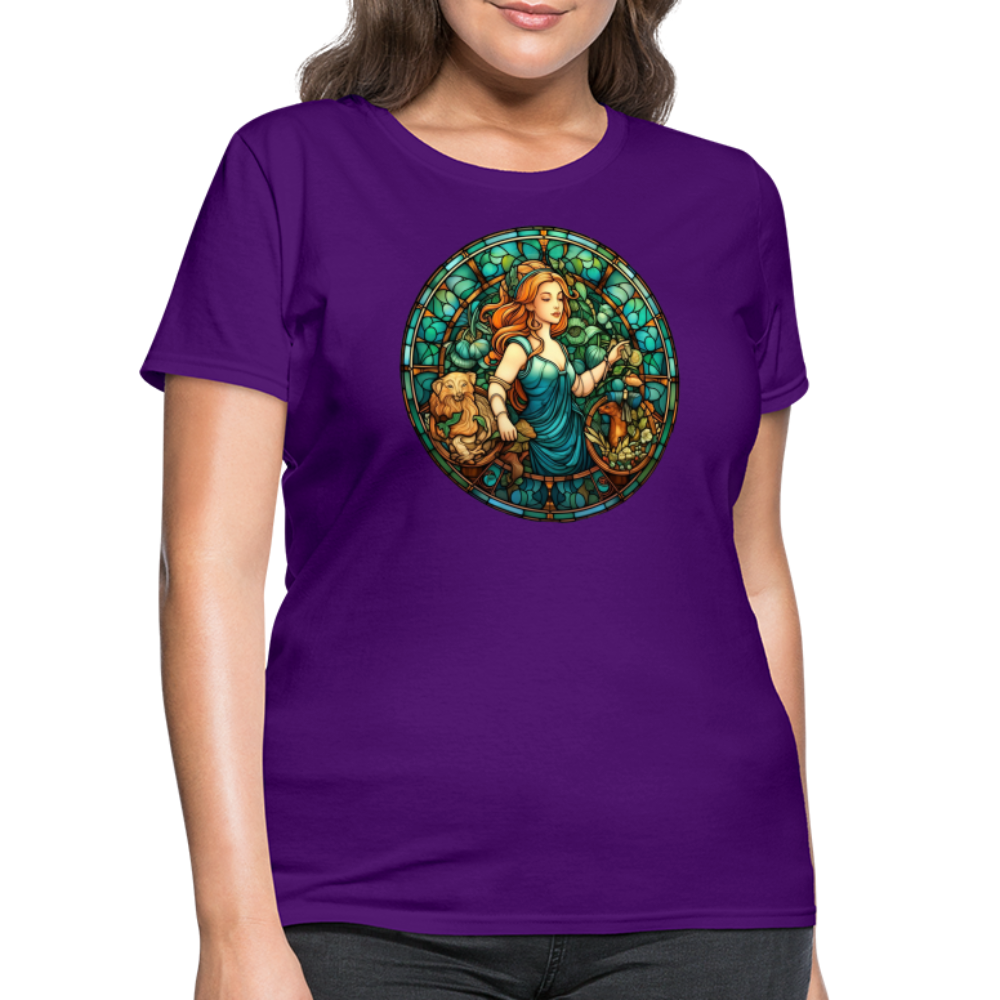 Women's Mosaic Virgo T-Shirt - purple