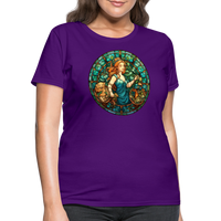 Thumbnail for Women's Mosaic Virgo T-Shirt - purple