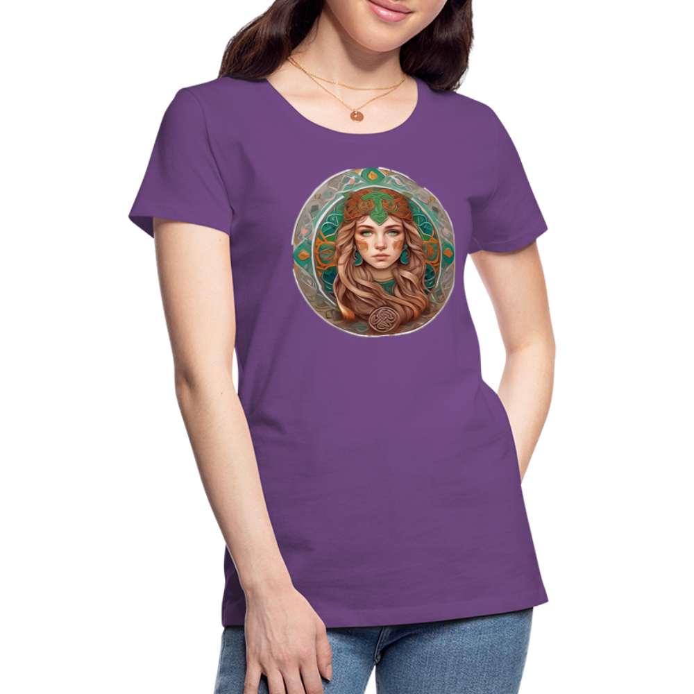 Women’s Mythical Virgo Premium T-Shirt - purple