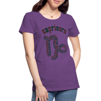 Thumbnail for Women's Power Words Capricorn Premium T-Shirt - purple