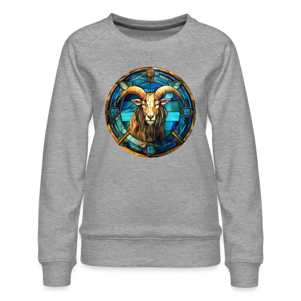 Women’s Mosaic Capricorn Premium Sweatshirt - heather grey