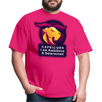 Thumbnail for Men's Glow Capricorn Classic T-Shirt - fuchsia