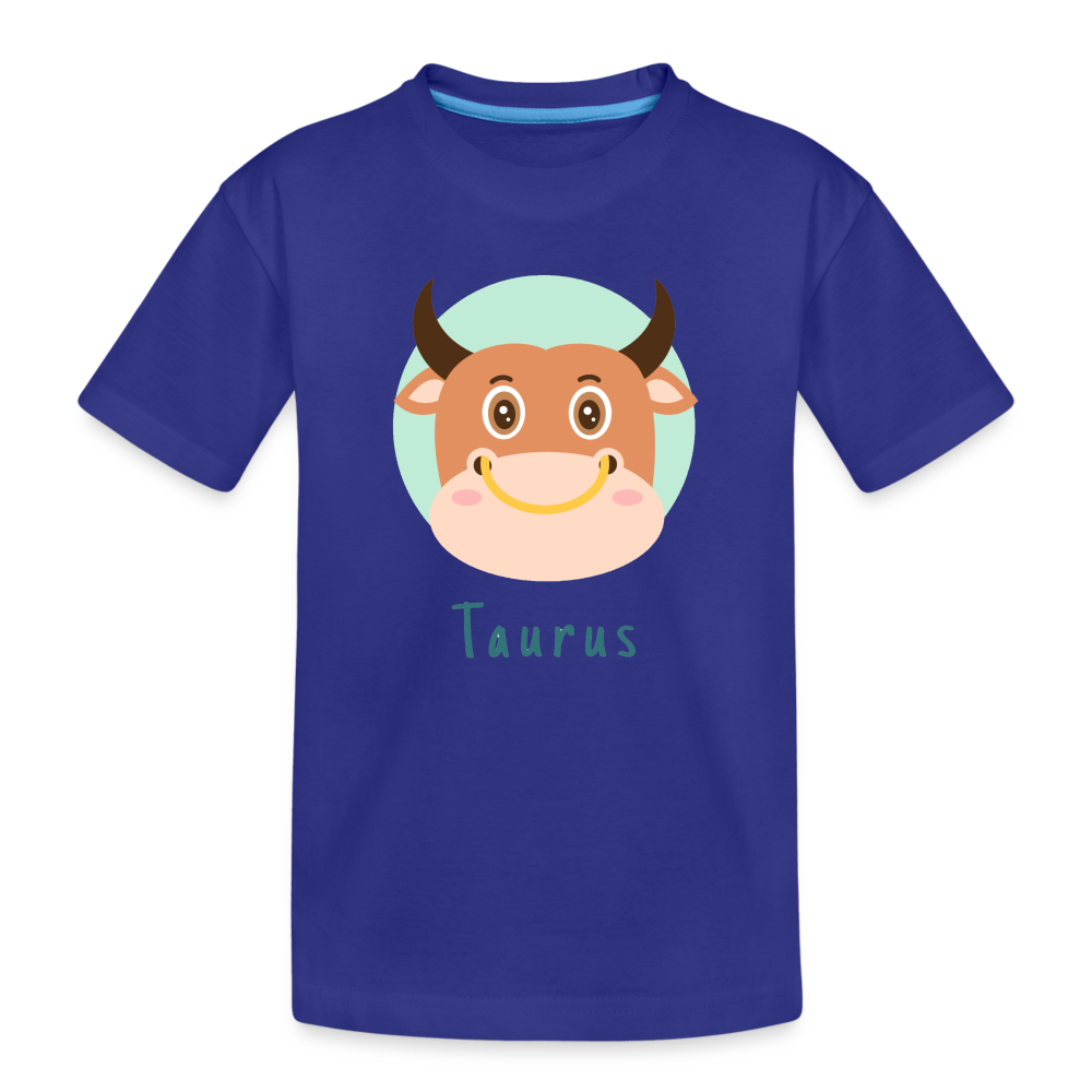 Kid’s Astro Toon Taurus Premium Organic T-Shirt - royal blue