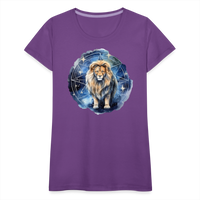 Thumbnail for Women's Mythical Words Leo Premium T-Shirt - purple