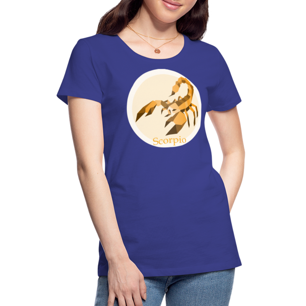 Women’s Mosaic Scorpio Premium T-Shirt - royal blue