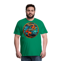 Thumbnail for Men's Mosaic Pisces Premium T-Shirt - kelly green