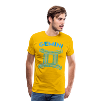 Thumbnail for Men's Power Words Gemini Premium T-Shirt - sun yellow