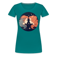 Thumbnail for Women’s Mystic Gemini Premium T-Shirt - teal