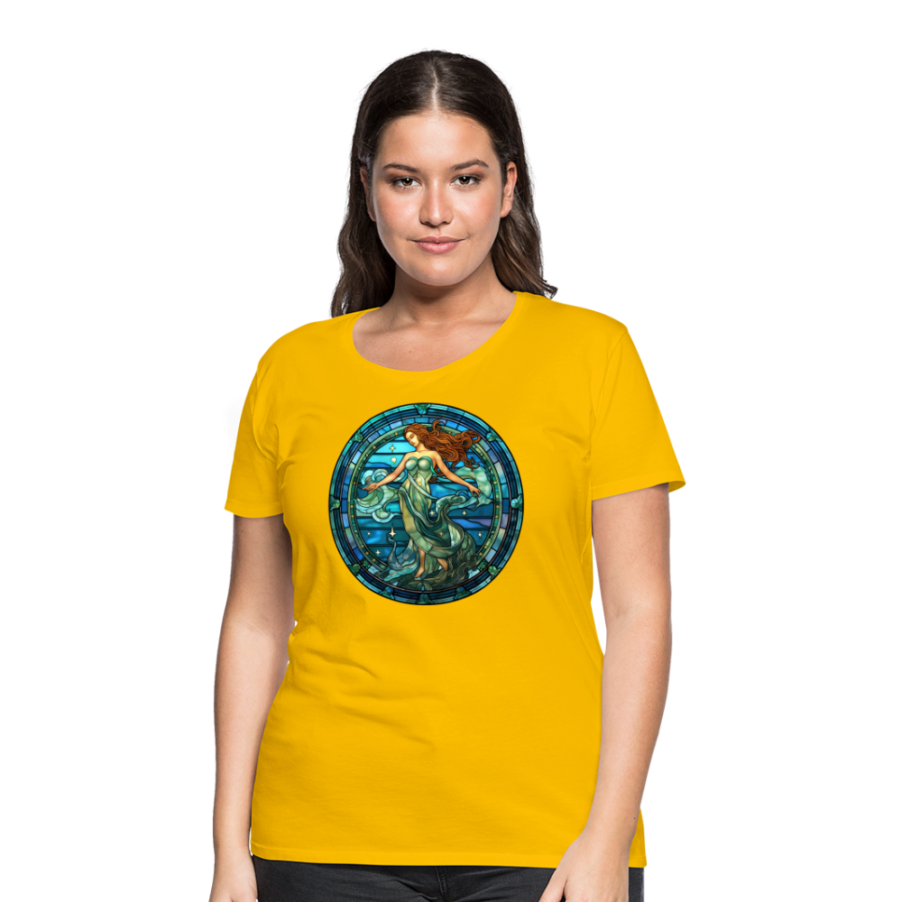 Women’s Mosaic Aquarius Premium T-Shirt - sun yellow