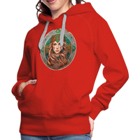 Thumbnail for Women’s Mythical Virgo Premium Hoodie - red