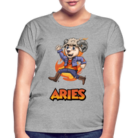 Thumbnail for Women's Playful Aries Relaxed Fit T-Shirt - heather gray