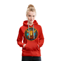 Thumbnail for Women’s Mosaic Taurus Premium Hoodie - red