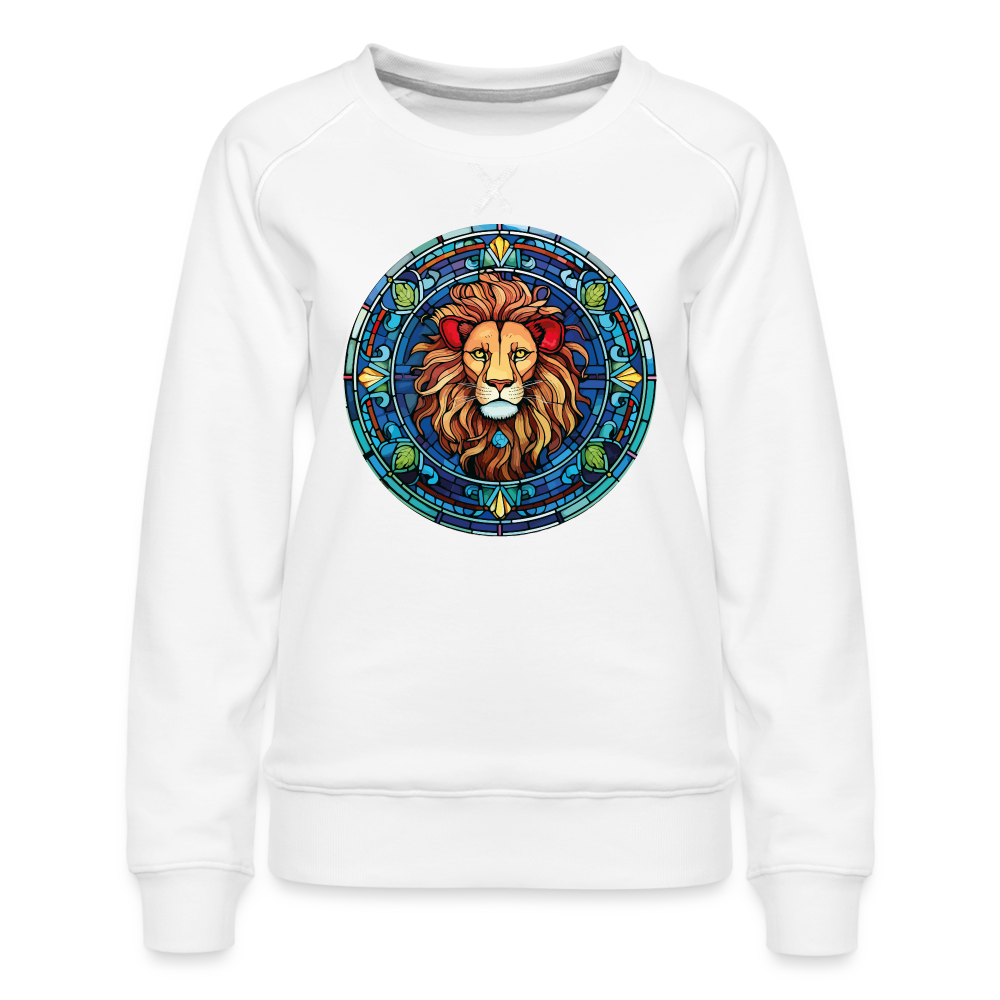 Women’s Mosaic Leo Premium Sweatshirt - white