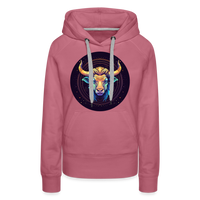 Thumbnail for Women’s Magic Taurus Premium Hoodie - mauve