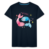 Thumbnail for Kid’s Pinky Pisces Premium Organic T-Shirt - deep navy