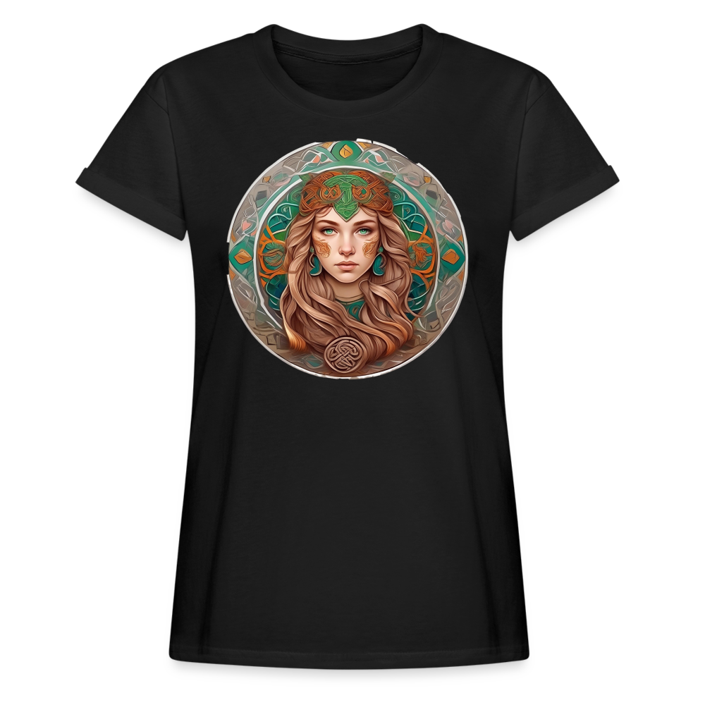 Women's Mythical Virgo Relaxed Fit T-Shirt - black