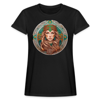 Thumbnail for Women's Mythical Virgo Relaxed Fit T-Shirt - black