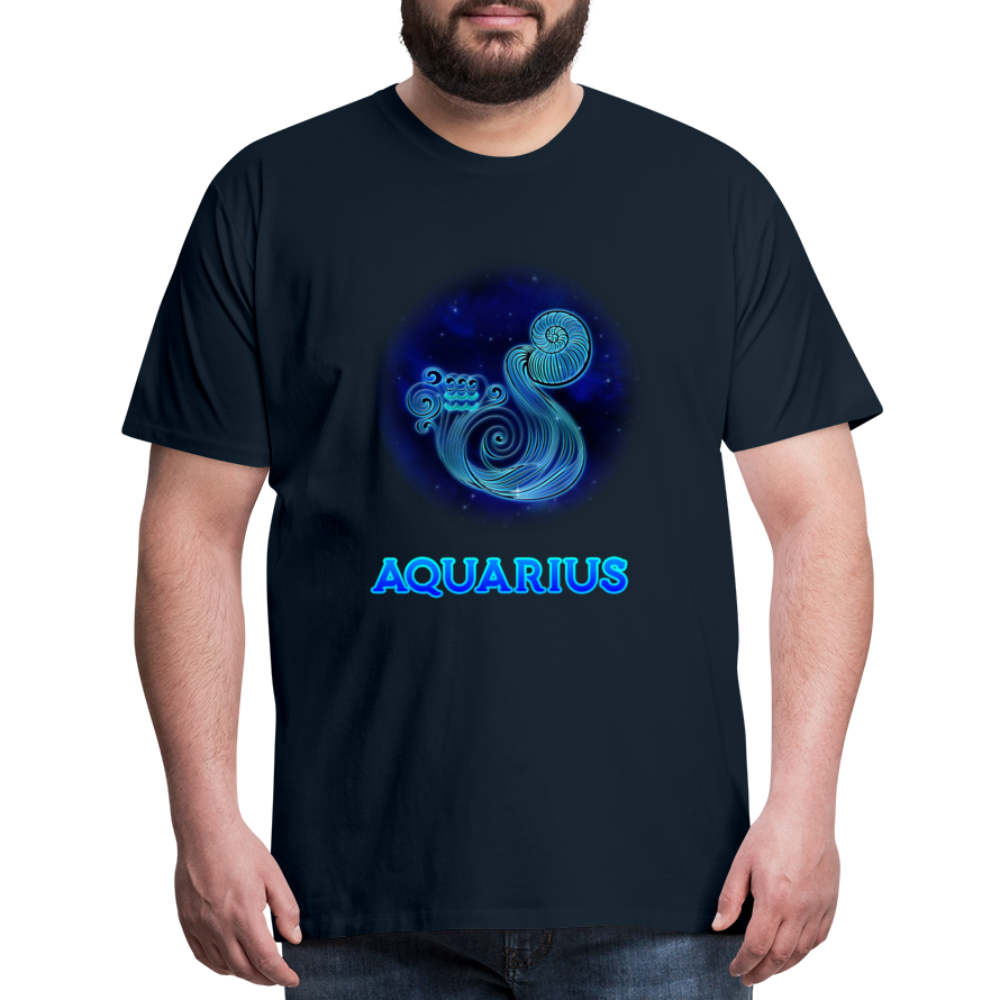 Men's Aquarius Premium T-Shirt - deep navy