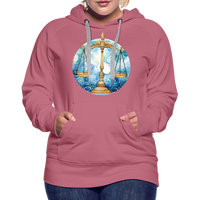 Thumbnail for Women’s Mythical Libra Premium Hoodie - mauve