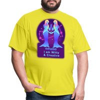 Thumbnail for Men's Neon Gemini Classic T-Shirt - yellow