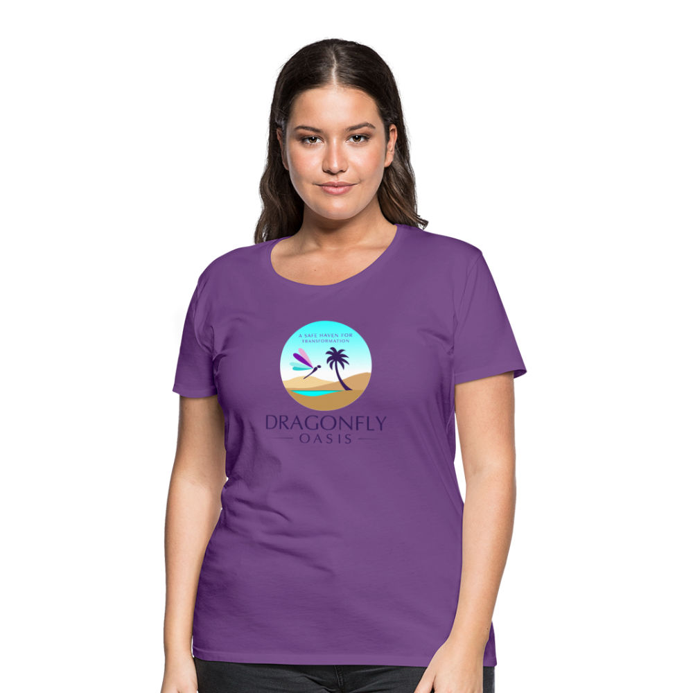 Women's Dragonfly Oasis V.1 Premium T-Shirt - purple