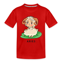 Thumbnail for Kid’s Sweet Astro Aries Premium Organic T-Shirt - red