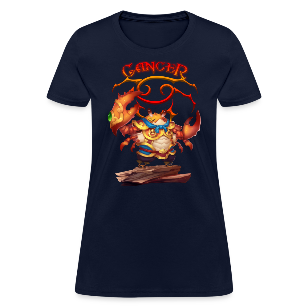 Women's Astral Cancer T-Shirt - navy