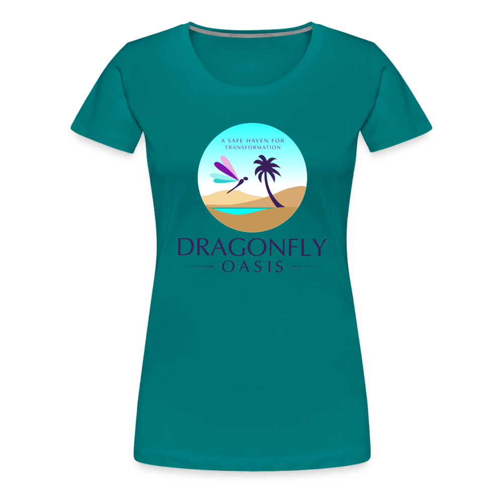 Women's Dragonfly Oasis V.1 Premium T-Shirt - teal