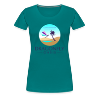 Thumbnail for Women's Dragonfly Oasis V.1 Premium T-Shirt - teal