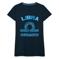 Thumbnail for Women's Power Words Libra Premium T-Shirt - deep navy