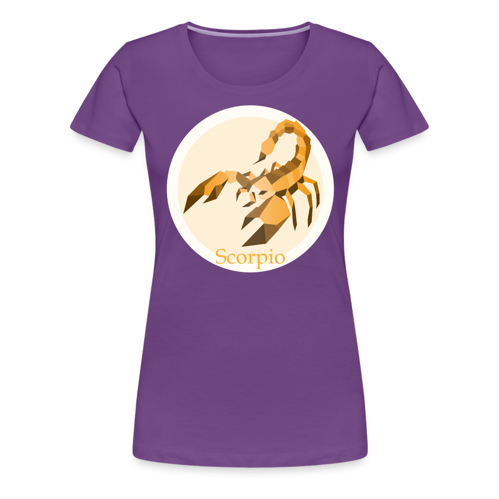 Women’s Mosaic Scorpio Premium T-Shirt - purple