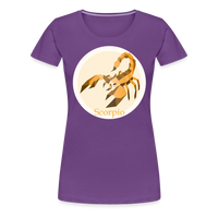 Thumbnail for Women’s Mosaic Scorpio Premium T-Shirt - purple