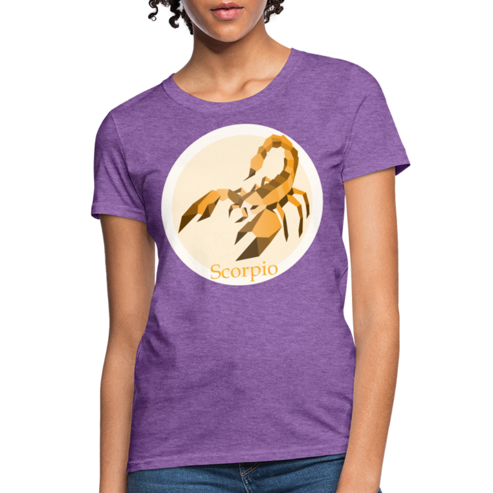 Women's Mosaic Scorpio T-Shirt - purple heather