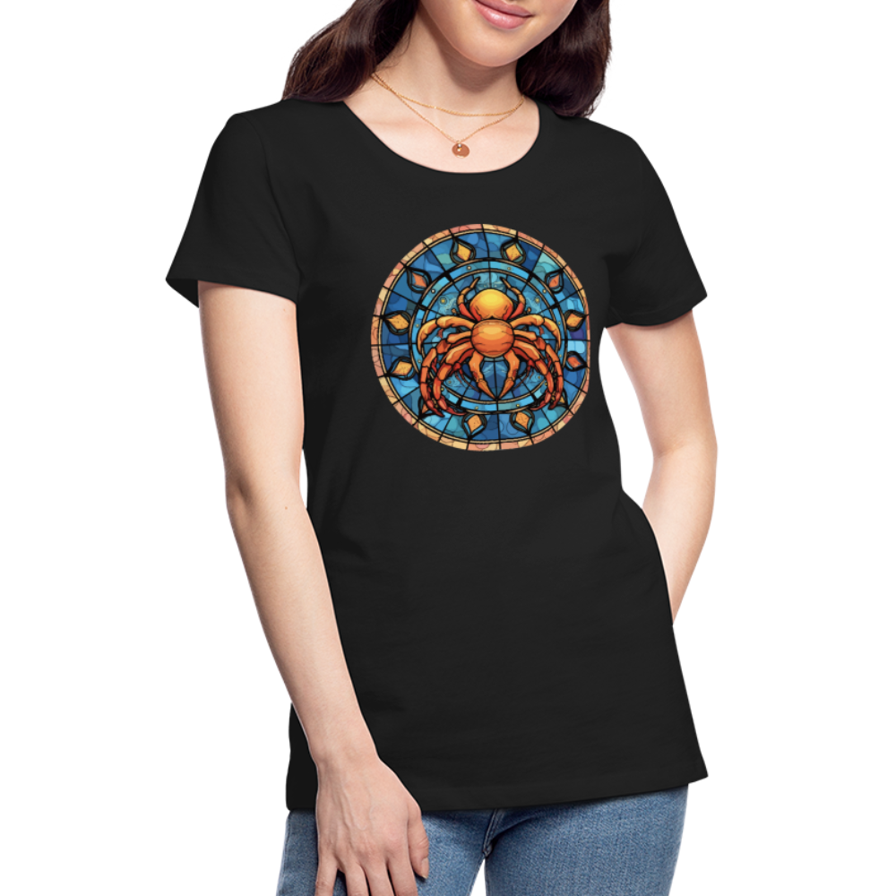 Women’s Mosaic Cancer Premium T-Shirt - black