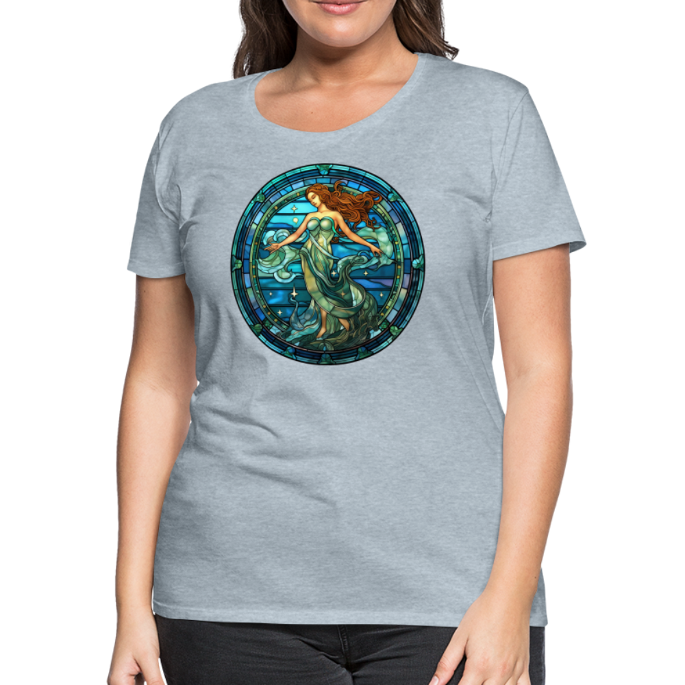 Women’s Mosaic Aquarius Premium T-Shirt - heather ice blue