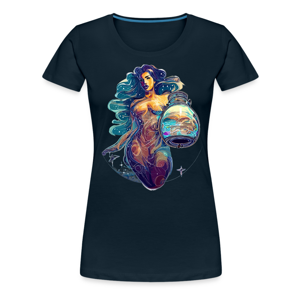 Women’s Mythical Aquarius Premium T-Shirt - deep navy