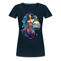 Thumbnail for Women’s Mythical Aquarius Premium T-Shirt - deep navy