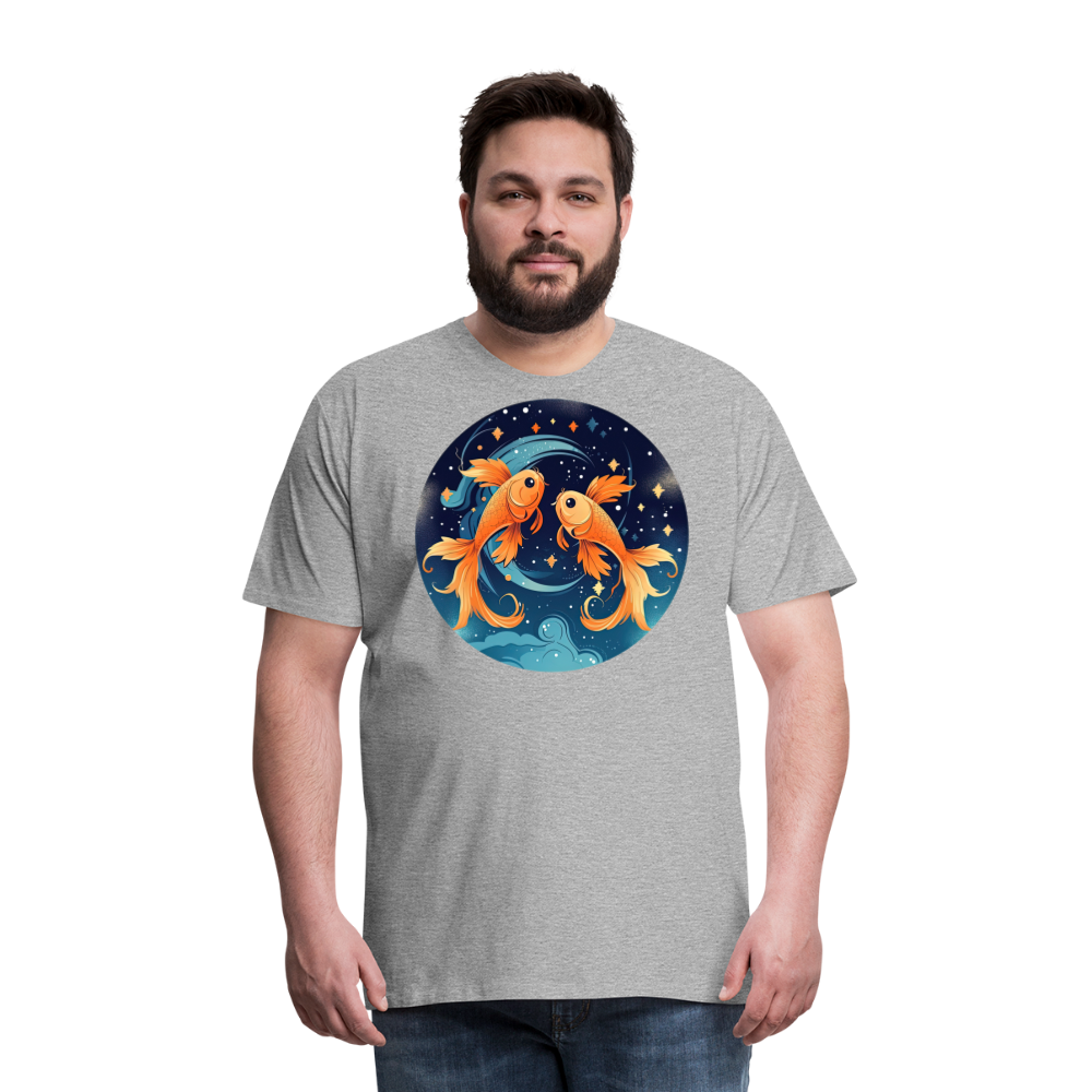 Men's Magic Pisces Premium T-Shirt - heather gray