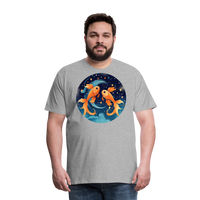 Thumbnail for Men's Magic Pisces Premium T-Shirt - heather gray