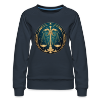 Thumbnail for Women’s Mystic Libra Premium Sweatshirt - navy