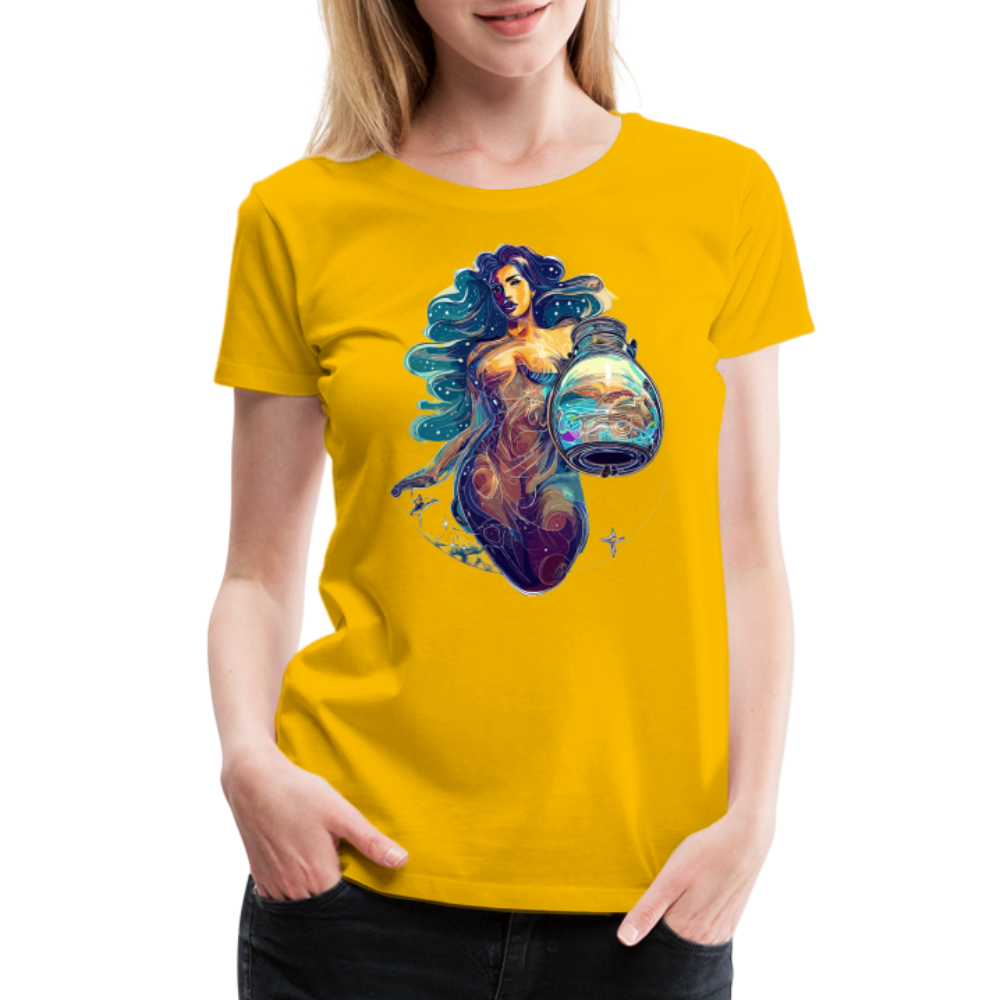 Women’s Mythical Aquarius Premium T-Shirt - sun yellow