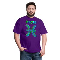 Thumbnail for Men's Power Words Pisces Classic T-Shirt - purple