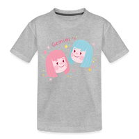 Thumbnail for Kid’s Pinky Gemini Premium Organic T-Shirt - heather gray