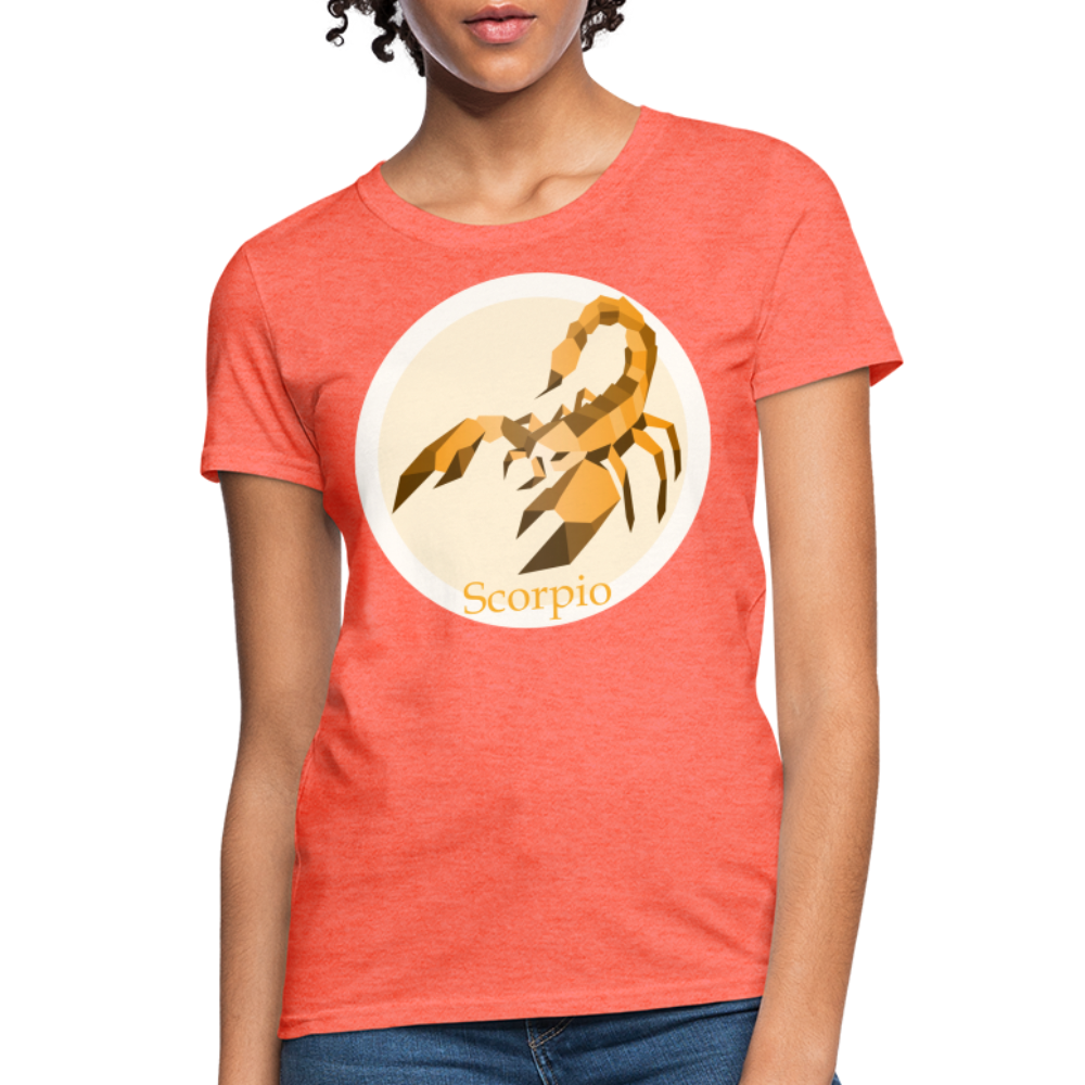 Women's Mosaic Scorpio T-Shirt - heather coral