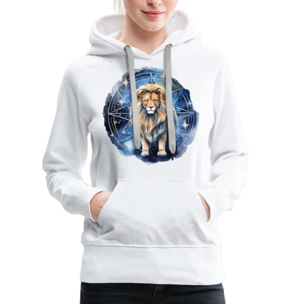 Women’s Mythical Leo Premium Hoodie - white