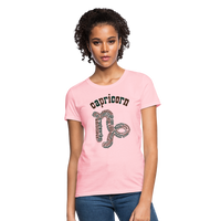 Thumbnail for Women's Power Words Capricorn T-Shirt - pink