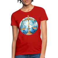 Thumbnail for Women's Mythical Libra T-Shirt - red